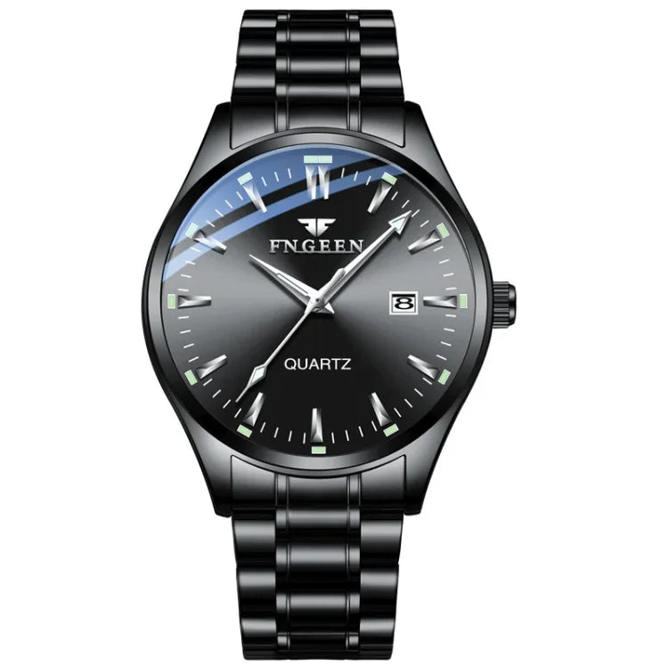FNGEEN 2111 Men Simple Luminous Calendar Quartz Watch