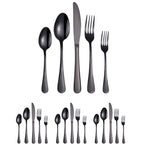 20 in 1 Stainless Steel Cutlery Steak Cutlery Set, True Color, Golden, Rose Gold, Colorful, Black
