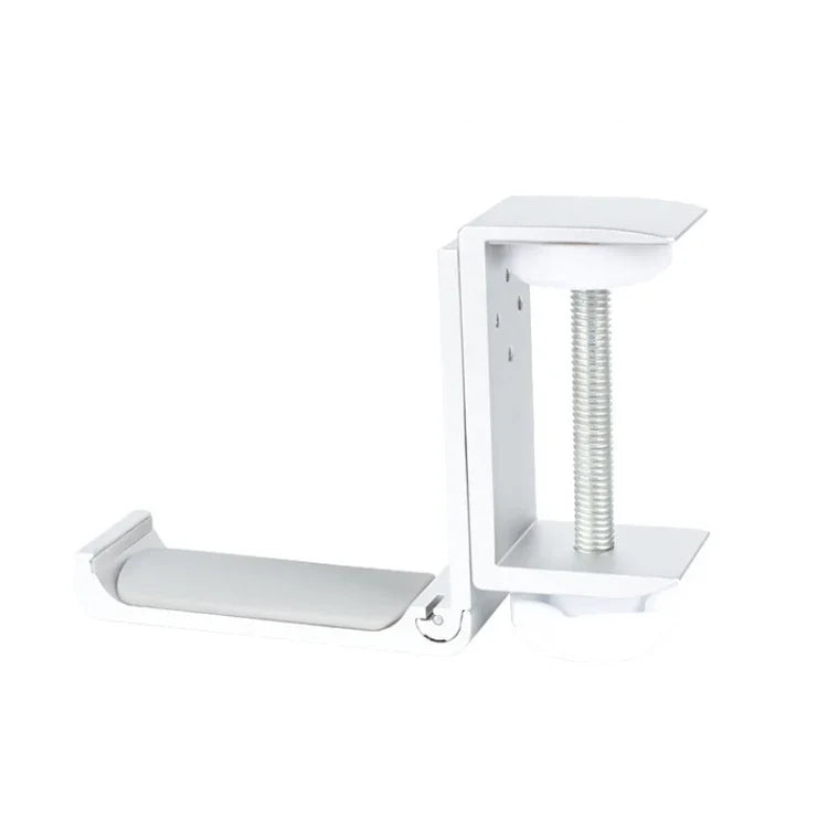 Headphone Bracket Internet Cafe Monitor Earphone Hanger Desktop Earphone Display Stand, Lock Clip Type (Silver), Paste Screw Type (Silver), Paste Screw Type (Black)