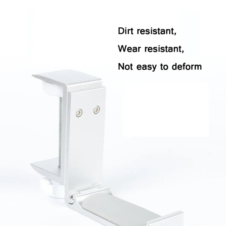 Headphone Bracket Internet Cafe Monitor Earphone Hanger Desktop Earphone Display Stand, Lock Clip Type (Silver), Paste Screw Type (Silver), Paste Screw Type (Black)