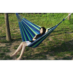 Thick Canvas Hammock Field Rollover Prevention Outdoor  Hammock Swing, 260x80 No Stick Single (Red Stripe), 260x80  Non-stick Single (Blue Stripes ), 260x100 No Stick (Red Stripes), 260x100 No Stick (Blue Stripes), 260x150 No Stick (Red Stripes）