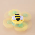 3 In 1 Fingertip Spinner Baby Rattle Three-Color Insect Sucker Turn And Turn Fun Baby Bath Toy, Fingertip Spinner