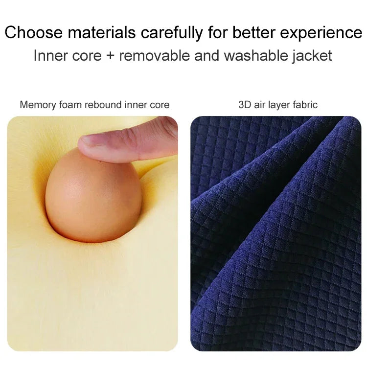 Lumbar Cushion Office Maternity Seat Cushion Car Lumbar Memory Foam Lumbar Pillow,Style:, Standard (Blue), Standard (Gray), Standard (Black), Standard (Pink), 3D (Blue), 3D (Gray), 3D Upgrade Core (Blue), 3D Upgrade Core (Gray)