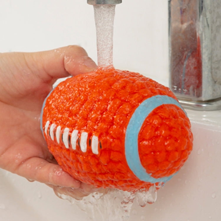 Dog Toy Latex Dog Bite Sound Ball Pet Toys, Large Tennis, Large  Rugby