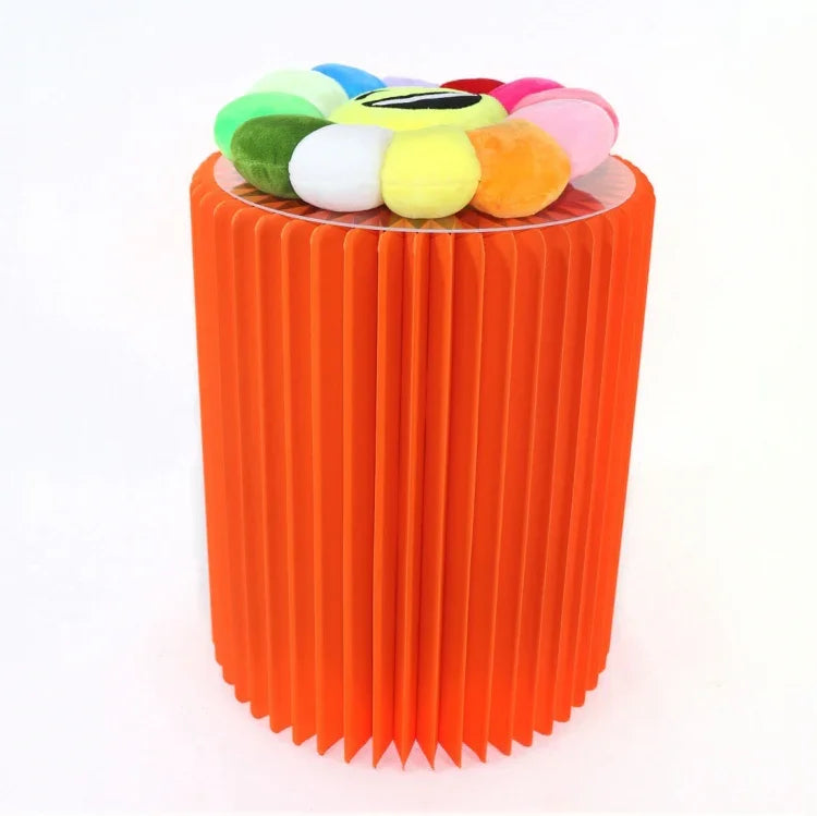 SH-236 Short Folding Paper Stool Household Multifunctional Convenient Stool, Brown, White, Red, Black, Pink, Purple, Green, Blue, Yellow, Orange