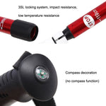 JUNGLELEOPARD 3-Section Straight Handle Aluminum Trekking Pole Multifunctional Walking Hand Crutches, Red#66-135cm, Blue#66-135cm, Black#66-135cm, Silver White#66-135cm