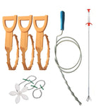 Kitchen Pipe Dredge Hook Sewer Toilet Anti-Blocking Sink Dredge Kit, Style:, 6 PCS/Set-1M, 6 PCS/Set-1.5M, 6 PCS/Set-3, 6 PCS/Set-4