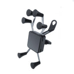 Metal Six Claw Cycling Mobile Phone Bracket Bicycle Motorcycle Electric Car Mobile Phone Bracket, Handle Installation, Rearview Mirror Installation