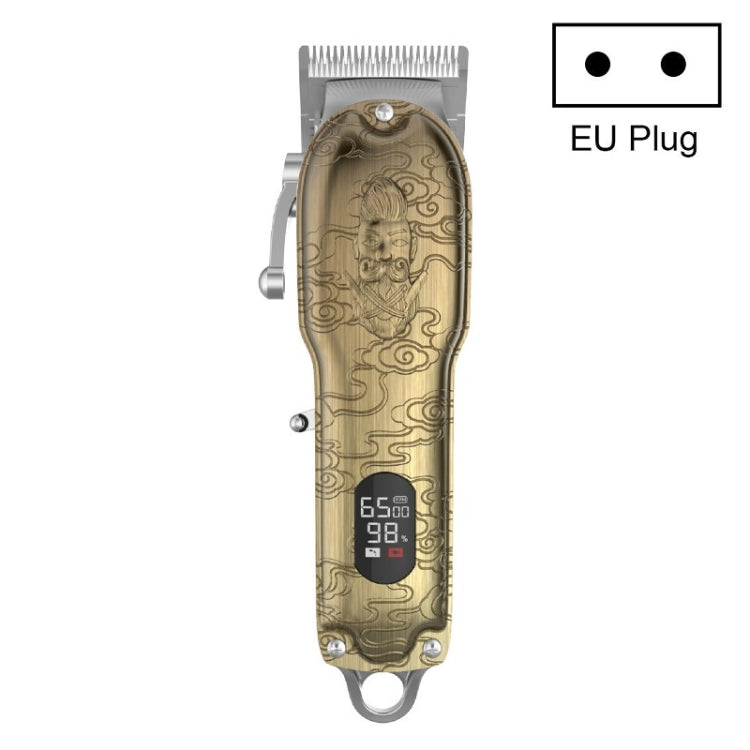 RESUXI Retro Piaget Hair Clipper LCD Digital Display High-Power Hair Clipper, JM-106 EU Plug