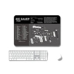2 PCS Heat Transfer Non-Slip Single-Sided Office Gaming Mouse Pad, 2mm, 3mm, 4mm, 5mm