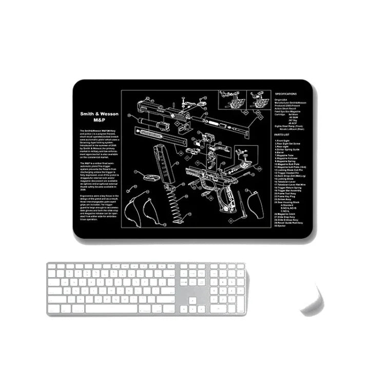 2 PCS Heat Transfer Non-Slip Single-Sided Office Gaming Mouse Pad, 2mm, 3mm, 4mm, 5mm