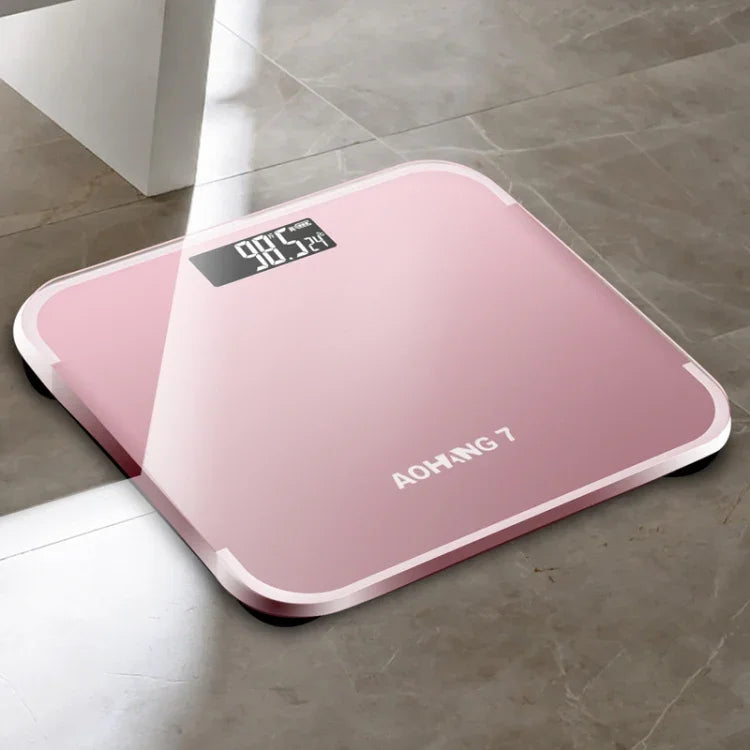 AOHANG7 Home Precision Weight Scale, Battery Version(Red), Battery Version(Rose Gold), Battery Version(Bright Black)