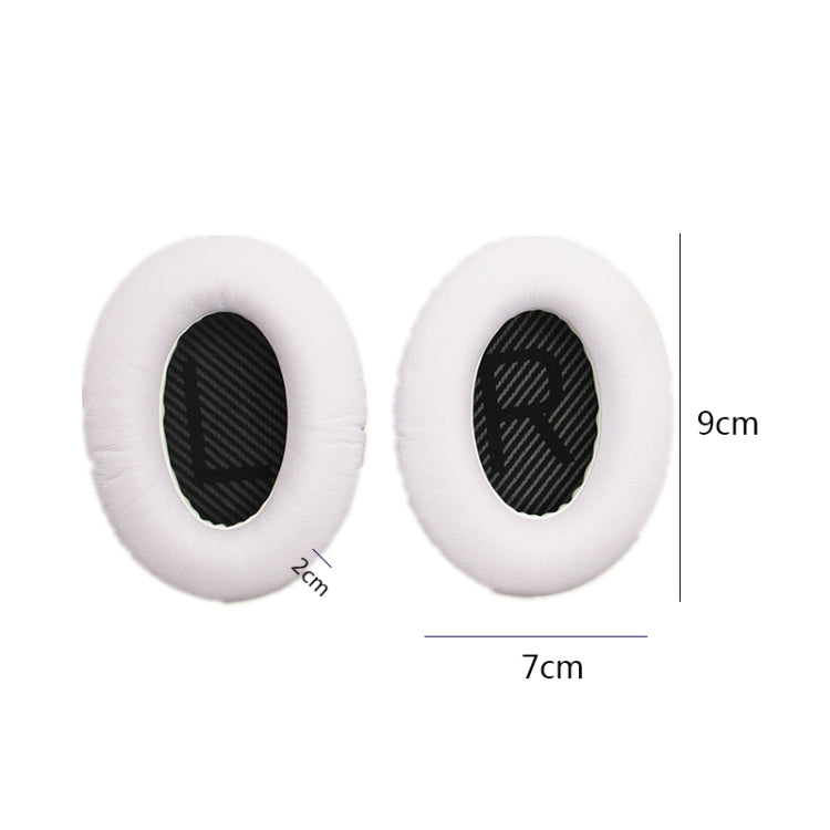 2 PCS Headset Sponge Cover For BOSE QC15 / QC2 / QC25 / AE2 / AE2i, Print Color + Blue LR, White + Blue LR, Print Color + Black, Black + Black, White + Black, Print Color + Gray, Khaki  + Gray, Coffee  + Gray, White  + Gray, Gray  + Gray               ...