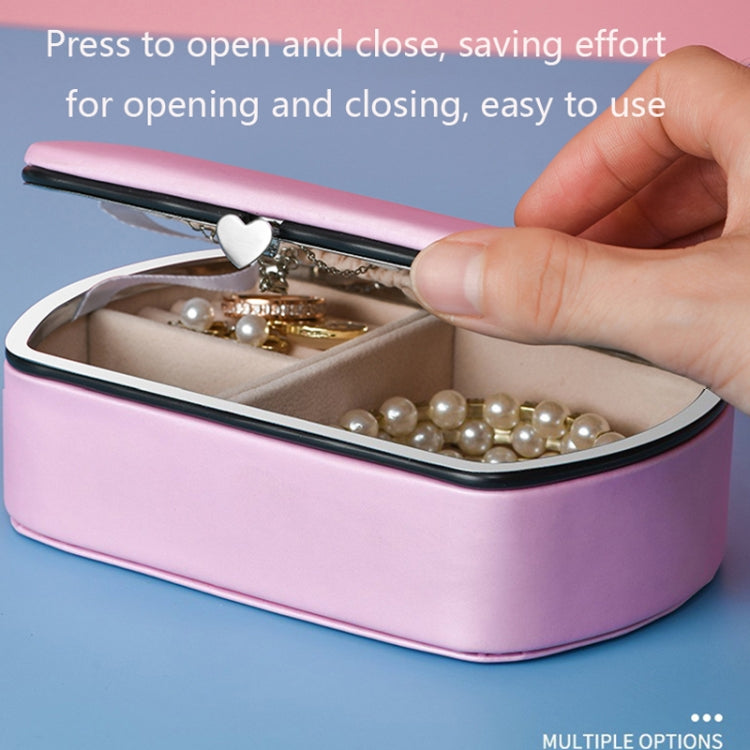 HN-001 Travel Portable Ring Lipstick Jewelry Storage Box, Necklace Version Pink, Mirror Version Pink, Necklace Version Blue, Mirror Version Blue, Necklace Version Orange, Mirror Version Orange, Necklace Version Gold, Mirror Version Gold                ...