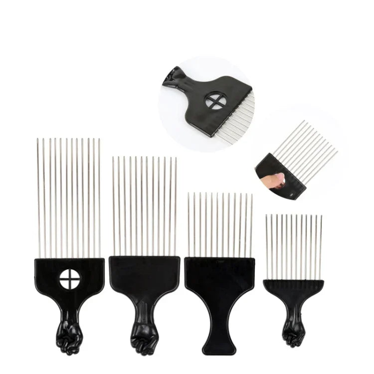 3 PCS Hairdressing Steel Needle Oil Hair Comb Plastic Haircut Pointed Tail Comb, P2020, P2021, C6, C5