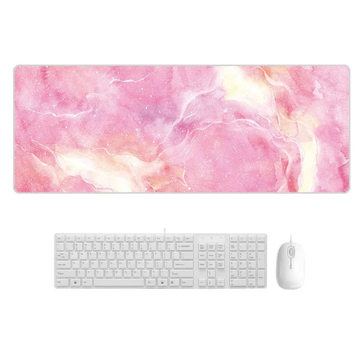 Marbling Wear-Resistant Rubber Mouse Pad, 300x800x4mm, 400x900x2mm, 400x900x3mm