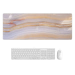 Marbling Wear-Resistant Rubber Mouse Pad, 300x800x4mm, 400x900x2mm, 400x900x3mm