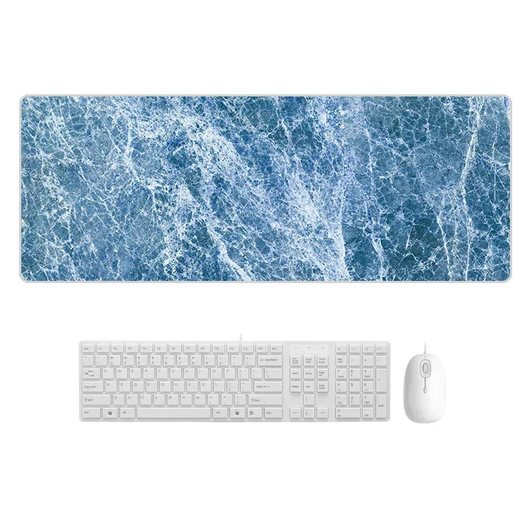 Marbling Wear-Resistant Rubber Mouse Pad, 400x900x4mm, 400x900x5mm, 300x800x5mm, 300x700x4mm