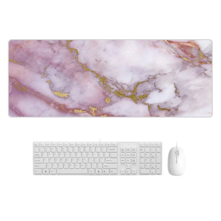 Marbling Wear-Resistant Rubber Mouse Pad, 400x900x4mm, 400x900x5mm, 300x800x5mm, 300x700x4mm