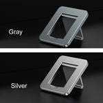 Oatsbasf 03321 Notebook Computer Invisible Height Increase Bracket Desktop Folding Storage Radiator, Gray, Silver