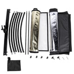 FOMITO U-Shaped Curved  Photo Studio Reflector Board 4 In 1 Gold Silver White Black Reflective Board, U-Shaped 4 in 1