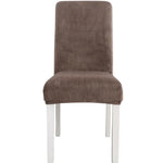 Simple Soft High Elastic Thickening Velvet Semi-Interior Chair Cover Hotel Chair Cover, Coffee Gray, Yellow Green, Wine Red, Navy, Black, Dark Green, White, Peacock Blue, Light Gray, Carbon Gray, Camel, Royal Blue, Beige, Grape Purple, Red, Orange     ...