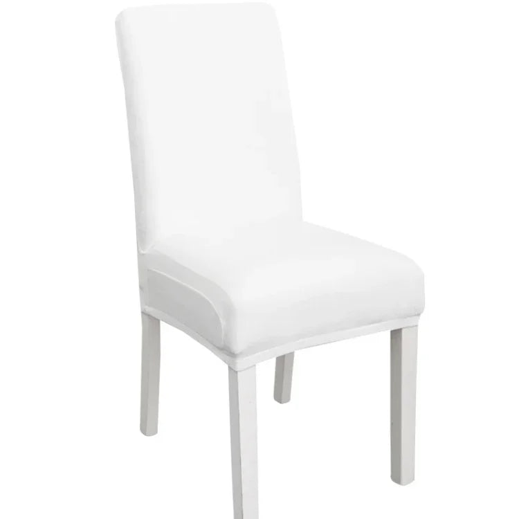 Simple Soft High Elastic Thickening Velvet Semi-Interior Chair Cover Hotel Chair Cover, Coffee Gray, Yellow Green, Wine Red, Navy, Black, Dark Green, White, Peacock Blue, Light Gray, Carbon Gray, Camel, Royal Blue, Beige, Grape Purple, Red, Orange     ...