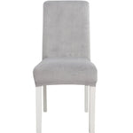 Simple Soft High Elastic Thickening Velvet Semi-Interior Chair Cover Hotel Chair Cover, Coffee Gray, Yellow Green, Wine Red, Navy, Black, Dark Green, White, Peacock Blue, Light Gray, Carbon Gray, Camel, Royal Blue, Beige, Grape Purple, Red, Orange     ...