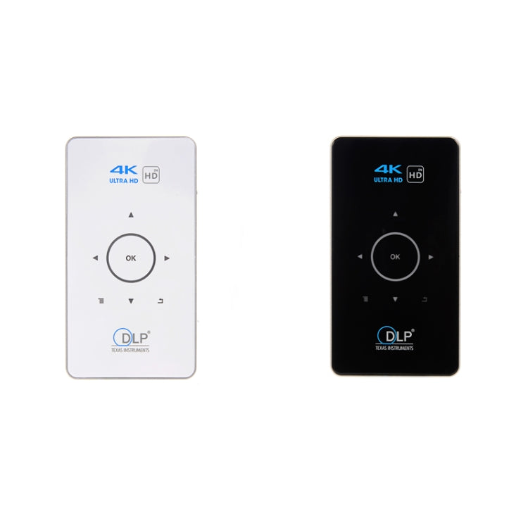 C6 2GB+32GB Android Smart DLP HD Projector Mini Wireless Projector, US Plug (Black), EU Plug (Black), UK Plug (Black), AU Plug (Black), US Plug (White), UK Plug (White), AU Plug (White)
