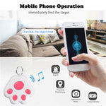 2 PCS HYC-09 Dog Paw Bluetooth Anti-Lost Device Pet Tracking Locator Keychain Smart Search Two-Way Alarm, Dog Paw Green, Dog Paw Pink, Dog Paw Red, Dog Paw Dark Blue, Dog Paw Dark Gray, Dog Paw Black, Dog Paw White, Dog Paw Light Blue
