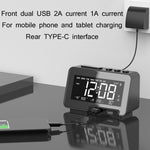 K5 Wireless Bluetooth Speaker Desktop Alarm Clock Radio, US Plug, EU Plug, UK Plug