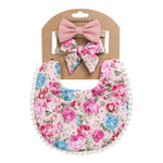 Baby Linen Cotton Printed Double-sided Saliva Towel Headband Set, DP021-1, DP021-2, DP021-3, DP021-4, DP021-5, DP021-6, DP021-7, DP021-13, DP021-9, DP021-10, DP021-11, DP021-12