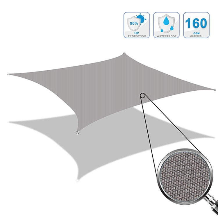 Outdoor Garden Sunshade Sail Waterproof Anti-UV Canopy, Size: 4m x 5m, 4m x 5m