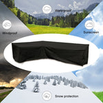 Outdoor Garden Furniture Corner Sofa Cover Dustproof Table Cover, 215x215x87cm, 200x270x82cm, 286x222x82cm, 300x300x98cm, 155x95x68, 210x270x85cm
