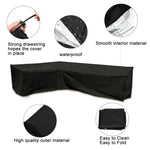 Outdoor Garden Furniture Corner Sofa Cover Dustproof Table Cover, 215x215x87cm, 200x270x82cm, 286x222x82cm, 300x300x98cm, 155x95x68, 210x270x85cm