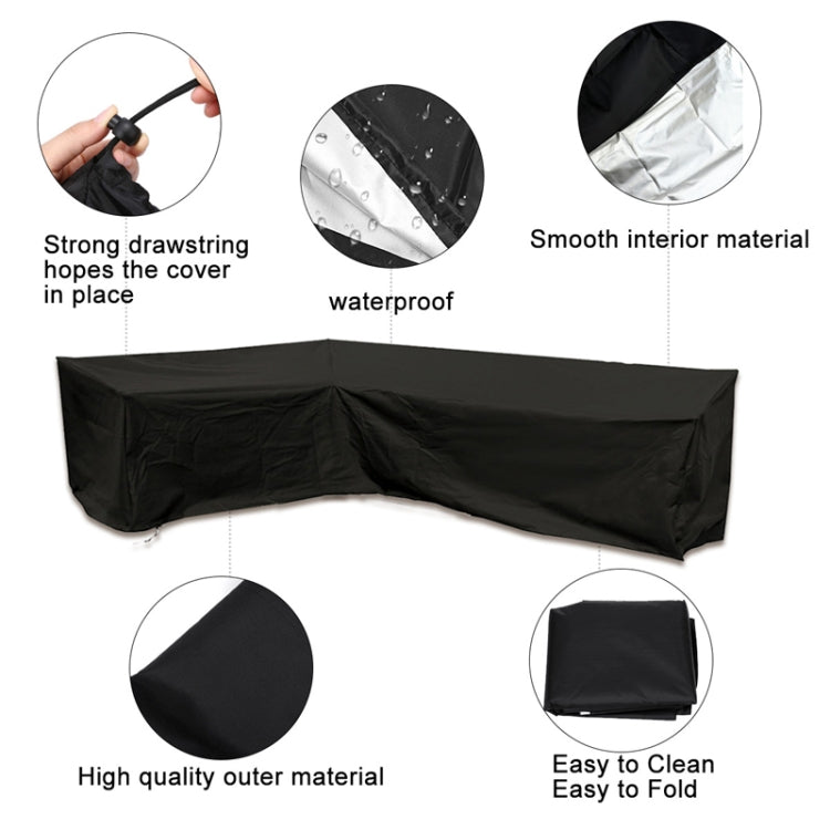 Outdoor Garden Furniture Corner Sofa Cover Dustproof Table Cover, 215x215x87cm, 200x270x82cm, 286x222x82cm, 300x300x98cm, 155x95x68, 210x270x85cm