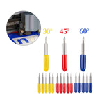 15 PCS Roland Wood Trick Knife Universal Engraving Knife, 30 Degrees, 45 Degrees, 60 Degrees