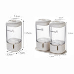 Marbrasse Metering Seasoning Box Pressing Type Seasoning Bottle Rotary Sealing Household Kitchen Seasoning Can, Single, Metering