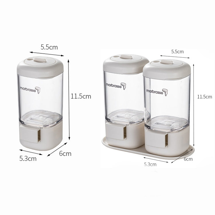 Marbrasse Metering Seasoning Box Pressing Type Seasoning Bottle Rotary Sealing Household Kitchen Seasoning Can, Single, Metering