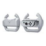DOBE Left And Right Handle Steering Wheel For Switch OLED / Switch, Specification：, White（2PCS/Pack）, Black（2PCS/Pack）, Red + Blue（2PCS/Pack）