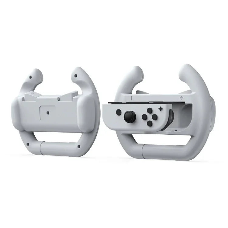DOBE Left And Right Handle Steering Wheel For Switch OLED / Switch, Specification：, White（2PCS/Pack）, Black（2PCS/Pack）, Red + Blue（2PCS/Pack）