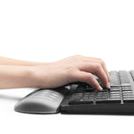 Baona Silicone Memory Cotton Wrist Pad Massage Hole Keyboard Mouse Pad, Style:, Mouse Pad (Blue), Mouse Pad (Gray), Mouse Pad (Pink), Medium Keyboard Rest (Blue), Medium Keyboard Rest (Gray), Medium Keyboard Rest (Black), Large Keyboard Rest (Blue)
