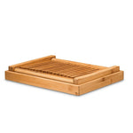 Bamboo Household And Commercial Multi-Function Bread Cutting Plate Sliced Cutting Board Bread Slices Bread Plate, Bamboo Bread Cutting