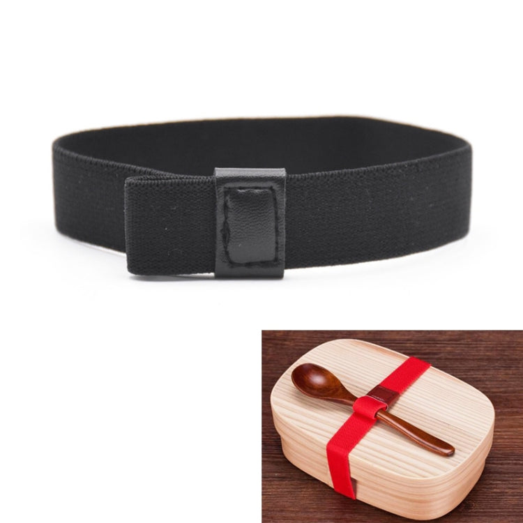 Lunch Box Straps High Elastic Double-Layer Fixed Paste Belt, Lunch Box Straps(Red), Lunch Box Straps(Black)