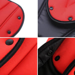 Car Seat Safety Belt Cover Sturdy Adjustable Triangle Safety Seat Belt Pad Clips Child Protection, Red, Orange, Black