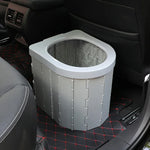 Car Toilet Integrated Portable Folding Toilet Self-Driving Tour Outdoor Camping Toilet, Car Toilet(Light Gray), Car Toilet(Black)