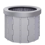 Folding Toilet Travel Car Toilet With Cover Indoor Portable Emergency Camping Toilet, Folding Toilet(Black), Folding Toilet(Grey)