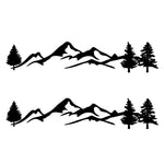 2 PCS D-791 Mountain Forest Car Sticker SUV Off-Road Vehicle Body Sticker Rear Windshield Car Sticker