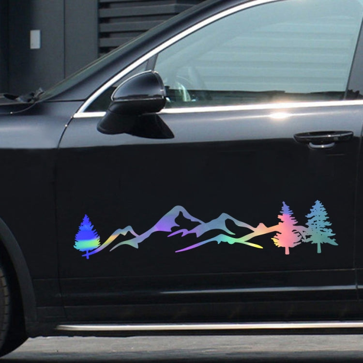 2 PCS D-791 Mountain Forest Car Sticker SUV Off-Road Vehicle Body Sticker Rear Windshield Car Sticker