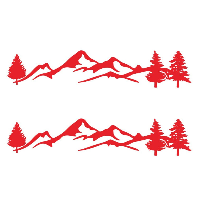 2 PCS D-791 Mountain Forest Car Sticker SUV Off-Road Vehicle Body Sticker Rear Windshield Car Sticker